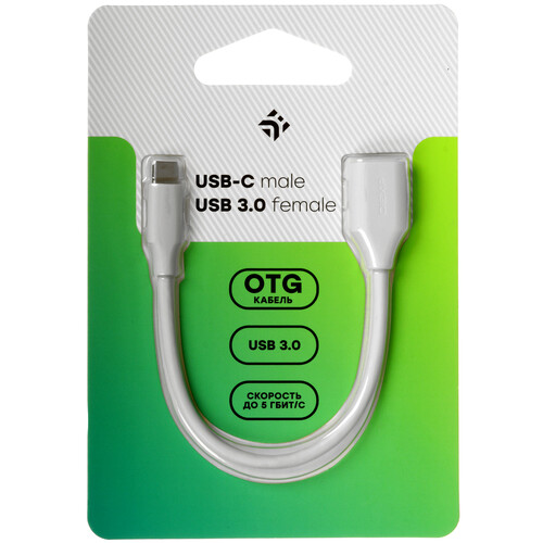 Купить OTG-кабель DEXP белый  5433291. Характеристики, отзывы и цены в Донецке