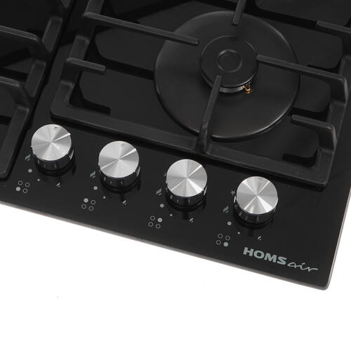Купить Газовая варочная поверхность HOMSair HGG646BK  8185452. Характеристики, отзывы и цены в Донецке