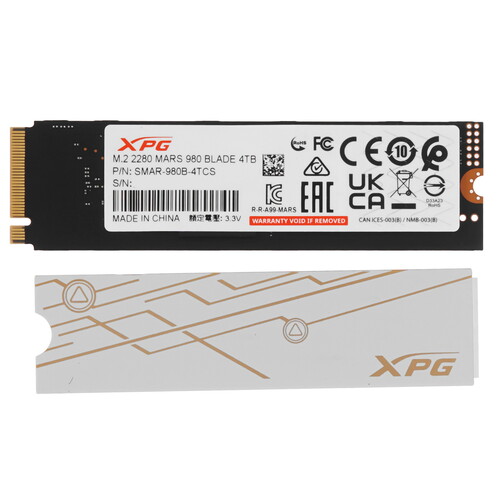 Купить 4000 ГБ M.2 NVMe накопитель ADATA XPG MARS 980 BLADE  5630412. Характеристики, отзывы и цены в Донецке