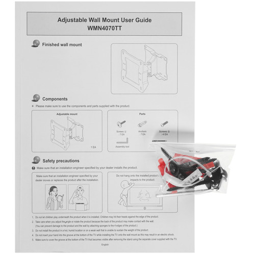 Купить Кронштейн для ТВ Samsung WMN4070TT/RU черный  4792796. Характеристики, отзывы и цены в Донецке