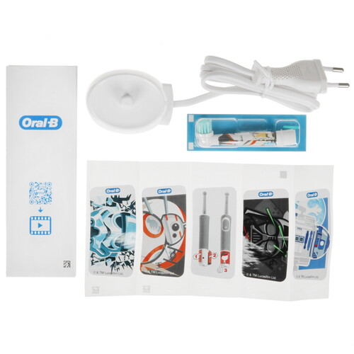 Купить Электрическая зубная щетка Braun Oral-B Vitality Kids D100.423.2K StarWars белый, красный  5482657. Характеристики, отзывы и цены в Донецке
