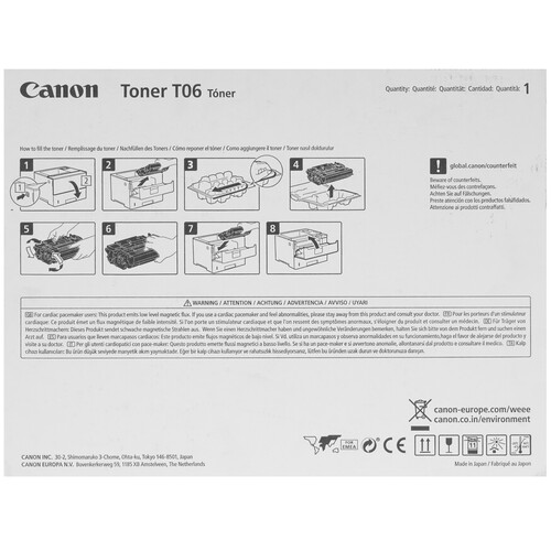 Купить Картридж лазерный Canon T06 черный  4858234. Характеристики, отзывы и цены в Донецке