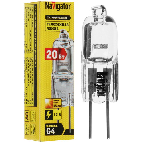 Купить Лампа галогенная Navigator 94 210 JC 20W clear  9114161. Характеристики, отзывы и цены в Донецке