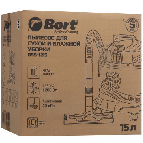 Купить Строительный пылесос  Bort BSS-1215  9062274. Характеристики, отзывы и цены в Донецке