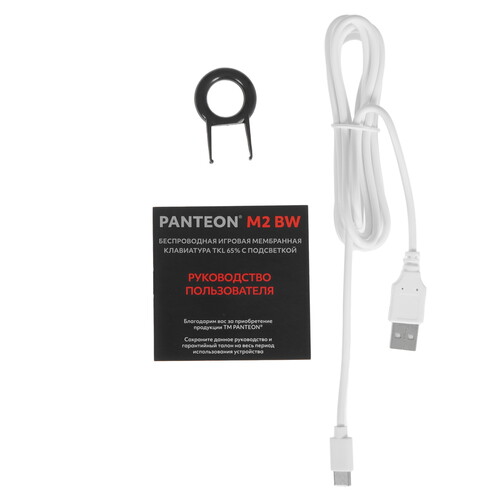 Купить Клавиатура  беспроводная Panteon M2 BW  9251471. Характеристики, отзывы и цены в Донецке