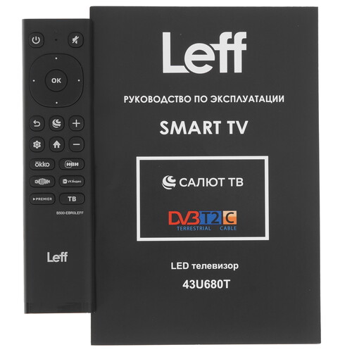 Купить 42.5" (108 см) Телевизор Leff 43U680T черный  9229060. Характеристики, отзывы и цены в Донецке