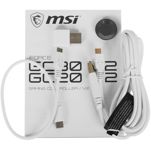 Купить Геймпад беспроводной/проводной MSI Force GC30 V2 белый  4822569. Характеристики, отзывы и цены в Донецке