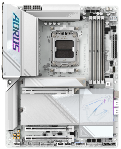 Купить Материнская плата GIGABYTE X870E AORUS PRO ICE  5492050. Характеристики, отзывы и цены в Донецке