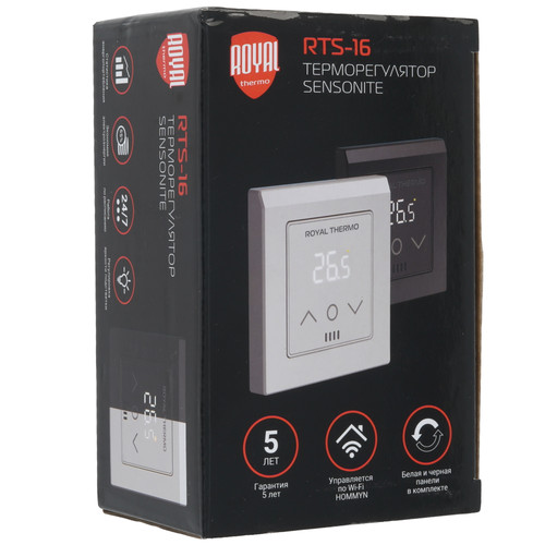 Купить Умный терморегулятор Royal Thermo Sensonite RTS-16  9167599. Характеристики, отзывы и цены в Донецке