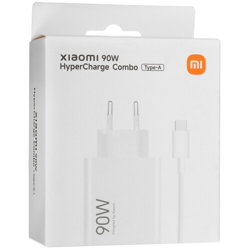 Купить Сетевое зарядное устройство Xiaomi 90W HyperCharge Combo (Type-A) белый  5623558. Характеристики, отзывы и цены в Донецке