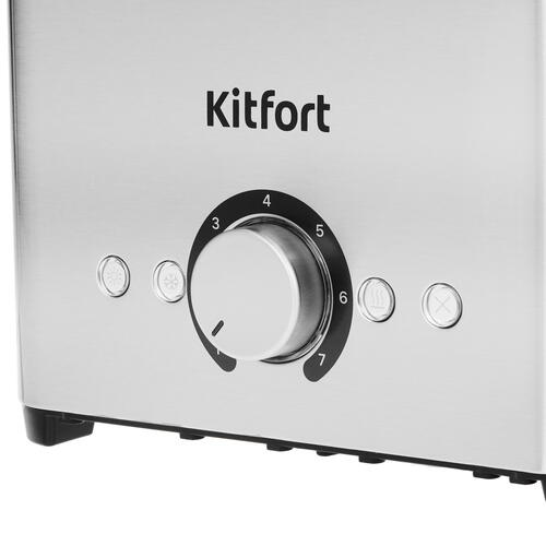 Купить Тостер Kitfort КТ-6210 серебристый  9061640. Характеристики, отзывы и цены в Донецке
