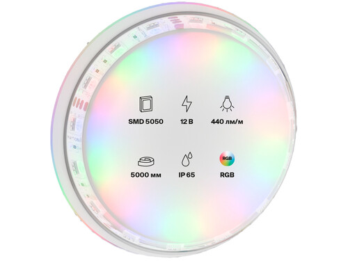 Купить Светодиодная лента Maytoni 12В 5050 14.4Вт/м RGB 5м IP65  9185016. Характеристики, отзывы и цены в Донецке