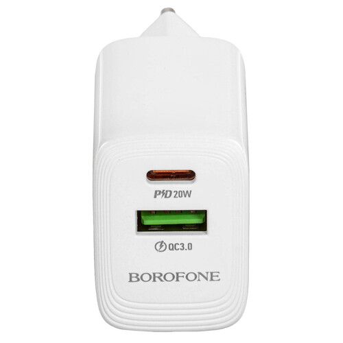 Купить Сетевое зарядное устройство Borofone BN27 Fuente белый  5639675. Характеристики, отзывы и цены в Донецке