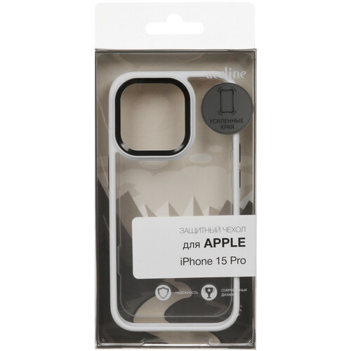 Купить Накладка  Aceline Silicone Side для Apple iPhone 15 Pro белый  9258810. Характеристики, отзывы и цены в Донецке