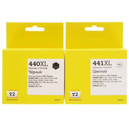 Купить Набор картриджей T2 IC-CPG-440XL+CL-441XL_MP многоцветный, черный  9115263. Характеристики, отзывы и цены в Донецке