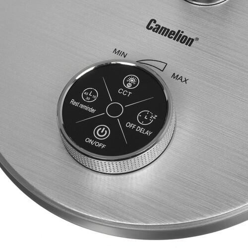 Купить Настольный светильник Camelion KD-879 C03 серебристый  9198530. Характеристики, отзывы и цены в Донецке