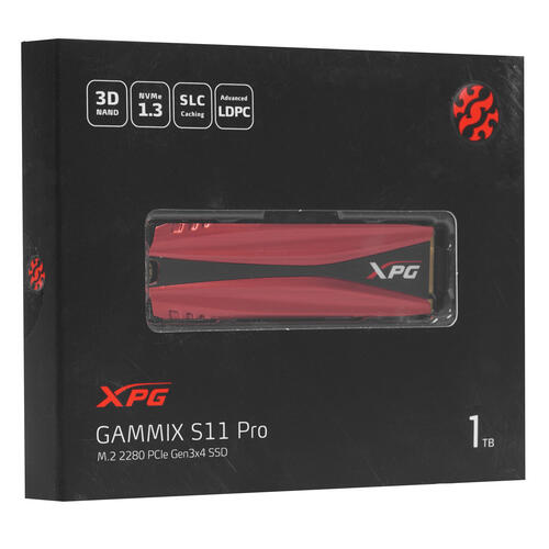 Купить 1000 ГБ M.2 NVMe накопитель ADATA XPG GAMMIX S11 Pro [AGAMMIXS11P-1TT-C]  1337437. Характеристики, отзывы и цены в Донецке