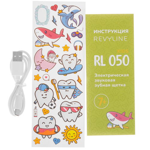 Купить Электрическая зубная щетка Revyline RL 050 Kids зеленый  9081267. Характеристики, отзывы и цены в Донецке