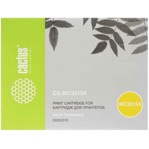 Купить Картридж лазерный Cactus CS-WC3315X черный, с чипом  7936845. Характеристики, отзывы и цены в Донецке