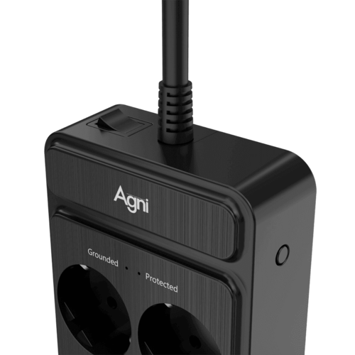 Купить Сетевой фильтр AGNI TP-FS6E черный  9289293. Характеристики, отзывы и цены в Донецке