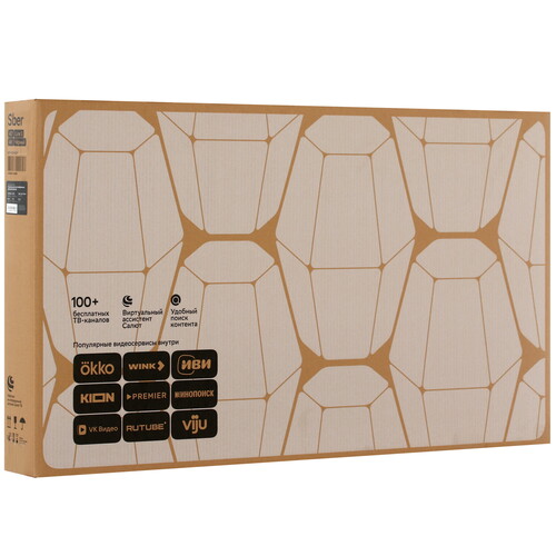 Купить 43" (109 см) Телевизор Sber SDX-43U4124 черный  9230831. Характеристики, отзывы и цены в Донецке