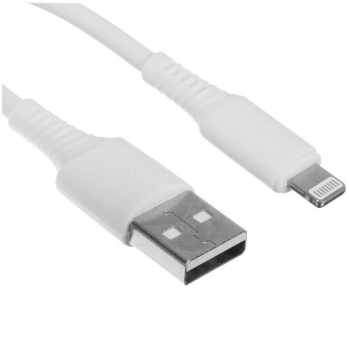 Купить Кабель круглый Borofone Lightning 8-pin - USB 2.0 Type-A белый 1 м  5475090. Характеристики, отзывы и цены в Донецке