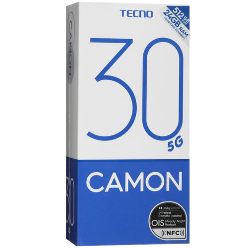 Купить 6.8" Смартфон Tecno CAMON 30 5G 512 ГБ белый  5450602. Характеристики, отзывы и цены в Донецке