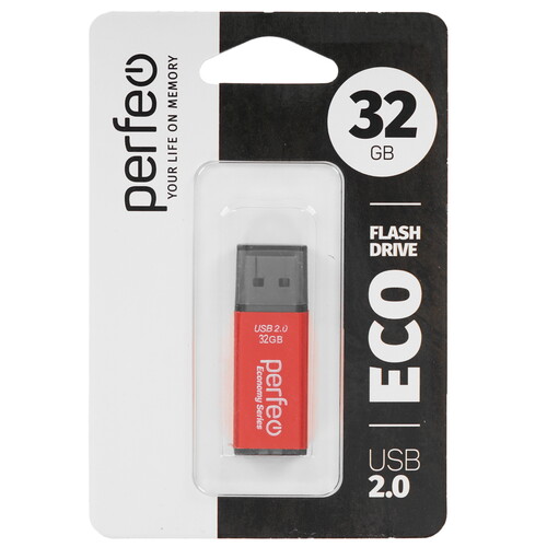 Купить Память USB Flash 32 ГБ Perfeo E03 Economy Series [PF-E03R032ES]  9209063. Характеристики, отзывы и цены в Донецке