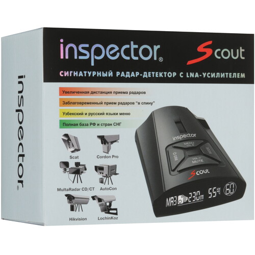 Купить Радар-детектор Inspector Scout  5641242. Характеристики, отзывы и цены в Донецке