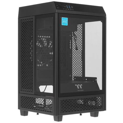 Купить Корпус Thermaltake The Tower 100 [CA-1R3-00S1WN-00] черный  4745581. Характеристики, отзывы и цены в Донецке