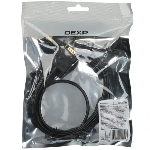 Купить Кабель однонаправленный DEXP DisplayPort - VGA, 1.8 м  1116979. Характеристики, отзывы и цены в Донецке