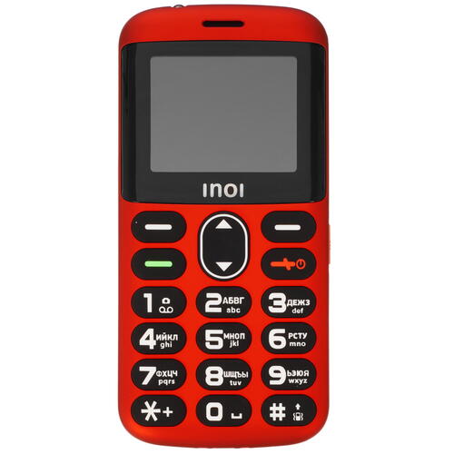 Купить Сотовый телефон INOI 118B красный  5353833. Характеристики, отзывы и цены в Донецке