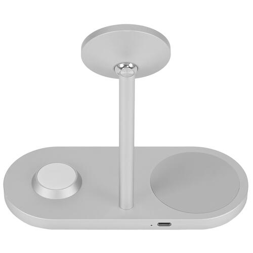Купить Беспроводное зарядное устройство uBear Stage Pro 3-in-1 серебристый  5435729. Характеристики, отзывы и цены в Донецке
