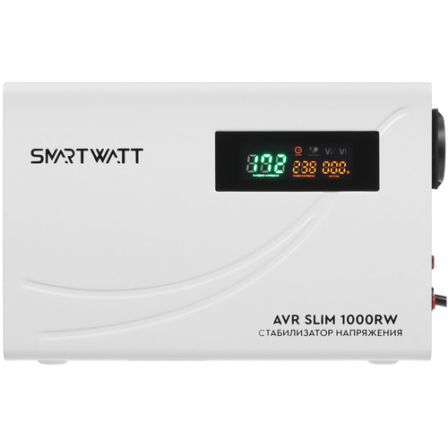 Купить Стабилизатор напряжения SMARTWATT AVR SLIM 1000RW  9098952. Характеристики, отзывы и цены в Донецке