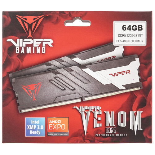 Купить Оперативная память Patriot Viper Venom [PVV564G600C36K] 64 ГБ  5449930. Характеристики, отзывы и цены в Донецке
