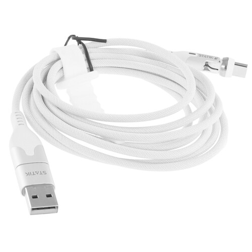 Купить Кабель круглый STATIK USB Type-C - USB 2.0 Type-A, USB Type-C белый 2 м  9240662. Характеристики, отзывы и цены в Донецке