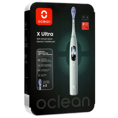 Купить Электрическая зубная щетка Oclean X Ultra зеленый  5493330. Характеристики, отзывы и цены в Донецке
