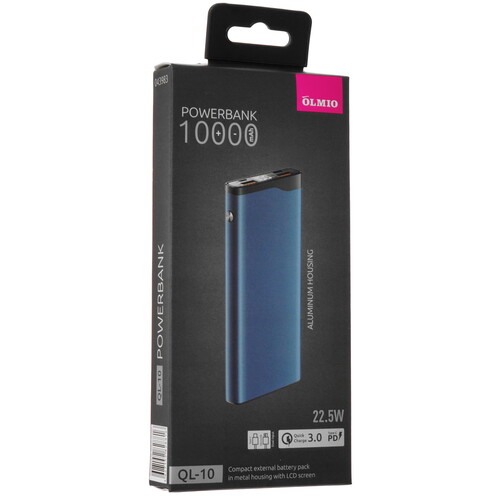 Купить Портативный аккумулятор Olmio QL-10 синий  4897119. Характеристики, отзывы и цены в Донецке