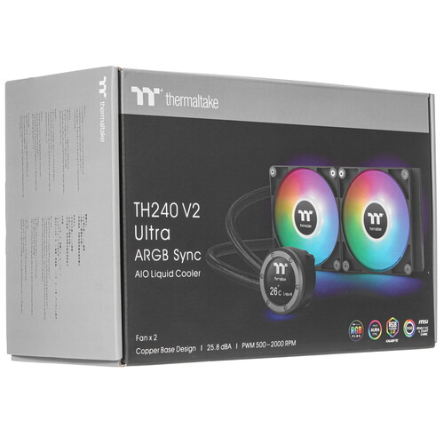 Купить Система охлаждения Thermaltake TH240 V2 Ultra ARGB Sync черная  5426614. Характеристики, отзывы и цены в Донецке