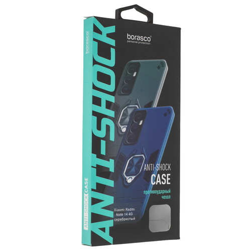 Купить Накладка  BoraSCO Anti-Shok Case для Xiaomi Redmi Note 14 серебристый  5620421. Характеристики, отзывы и цены в Донецке