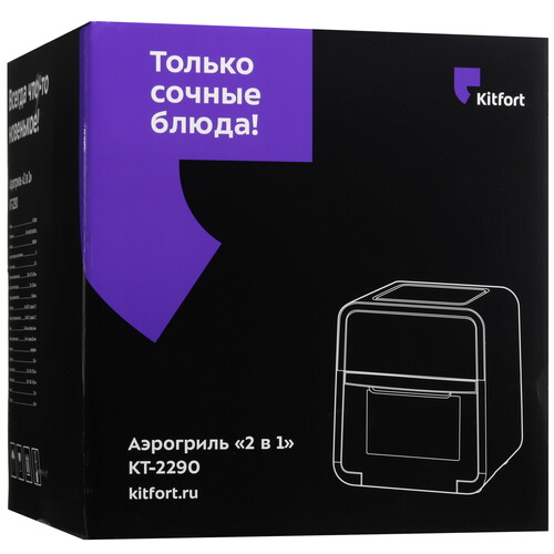 Купить Аэрогриль Kitfort КТ-2290 белый  9256813. Характеристики, отзывы и цены в Донецке