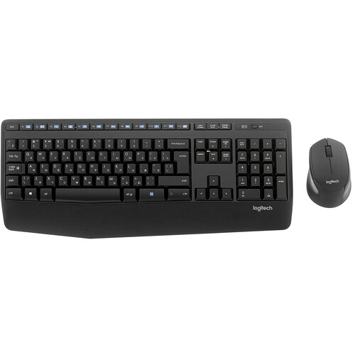 Купить Клавиатура+мышь беспроводная   Logitech Wireless Desktop MK345 черный  1696621. Характеристики, отзывы и цены в Донецке