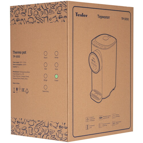 Купить Термопот TESLER TP-5050 зеленый  9280814. Характеристики, отзывы и цены в Донецке