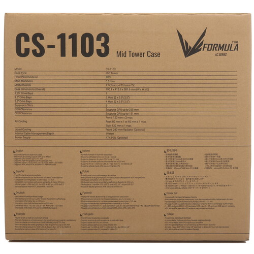 Купить Корпус Formula V Line CS-1103  9229570. Характеристики, отзывы и цены в Донецке