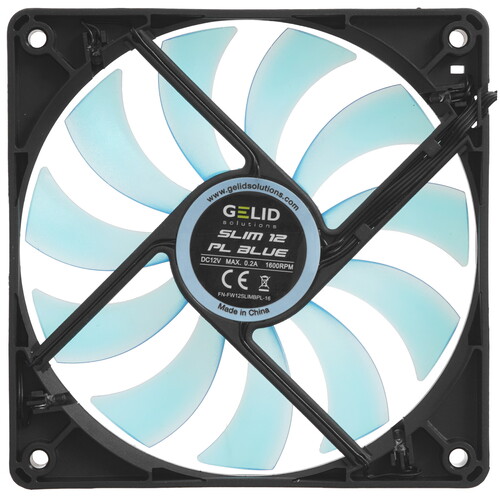Купить Вентилятор GELID Slim 12 PL Blue [FN-FW12-SLIMBPL-16] черный  5615286. Характеристики, отзывы и цены в Донецке