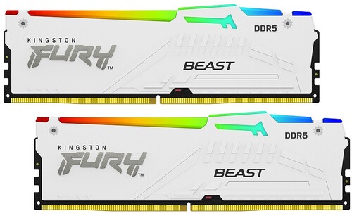 Купить Оперативная память Kingston FURY Beast White RGB  5606238. Характеристики, отзывы и цены в Донецке