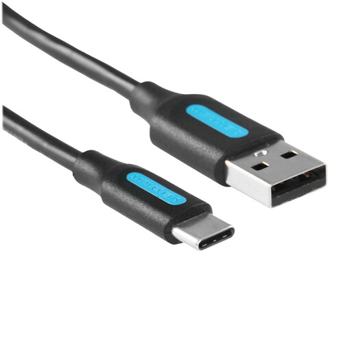 Купить Кабель круглый Vention USB Type-C - USB 2.0 Type-A черный 1 м  9160870. Характеристики, отзывы и цены в Донецке