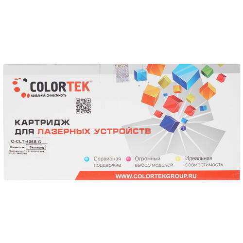 Купить Картридж лазерный Colortek CLT-406S C голубой  5367121. Характеристики, отзывы и цены в Донецке