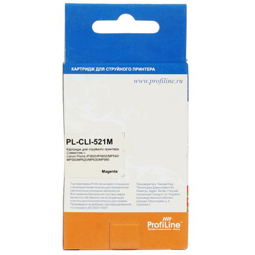 Купить Картридж ProfiLine PL-CLI 521М пурпурный  0186069. Характеристики, отзывы и цены в Донецке