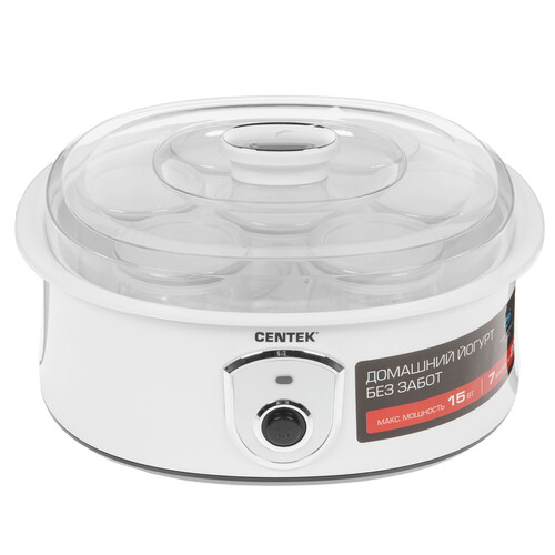 Купить Йогуртница Centek CT-1442 белый  8191927. Характеристики, отзывы и цены в Донецке